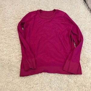 Fuchsia breathable lululemon long sleeve